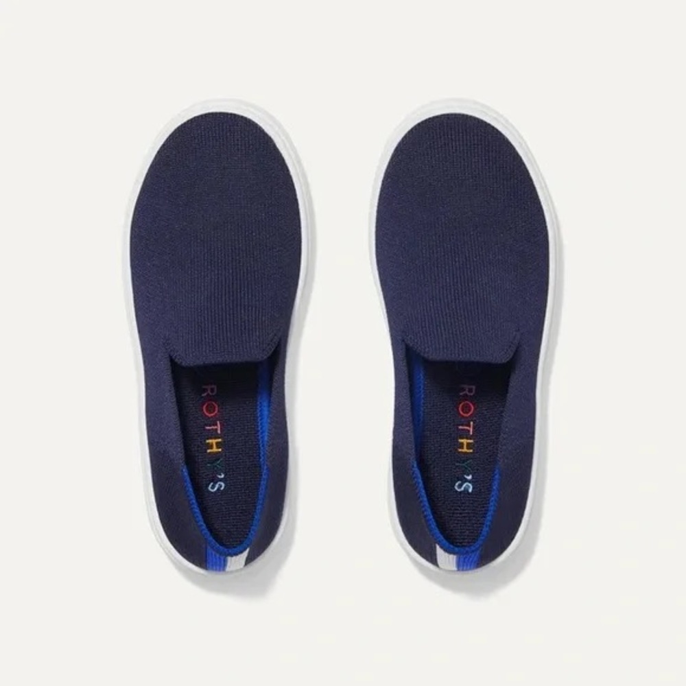 Rothy's Kids Sneakers in Navy Blue